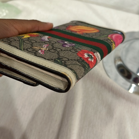 Gucci Long Wallet Ivory Floral PrintMulticolor - Picture 9 of 12